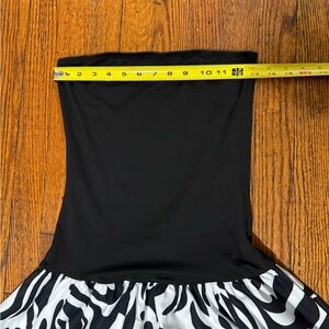 Black and White Zebra Print Dress